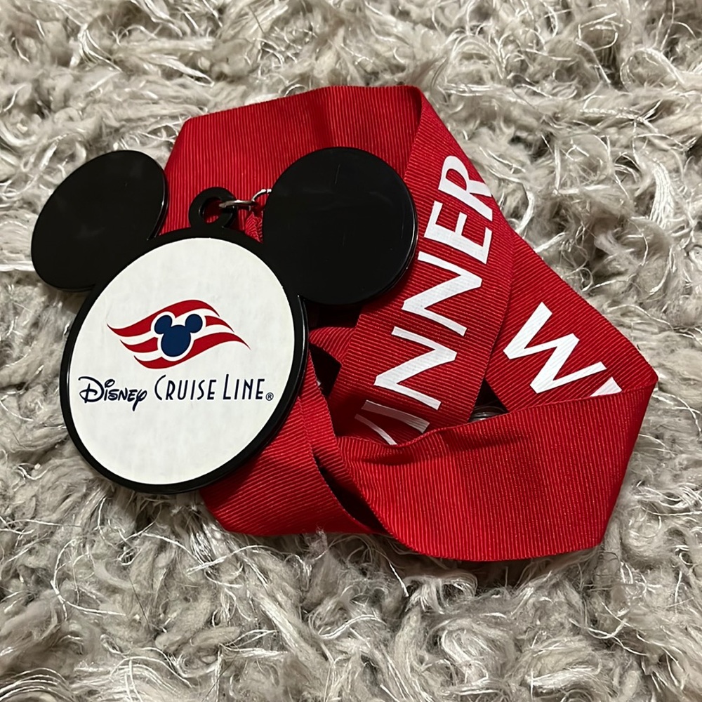Disney cruise line winner medal